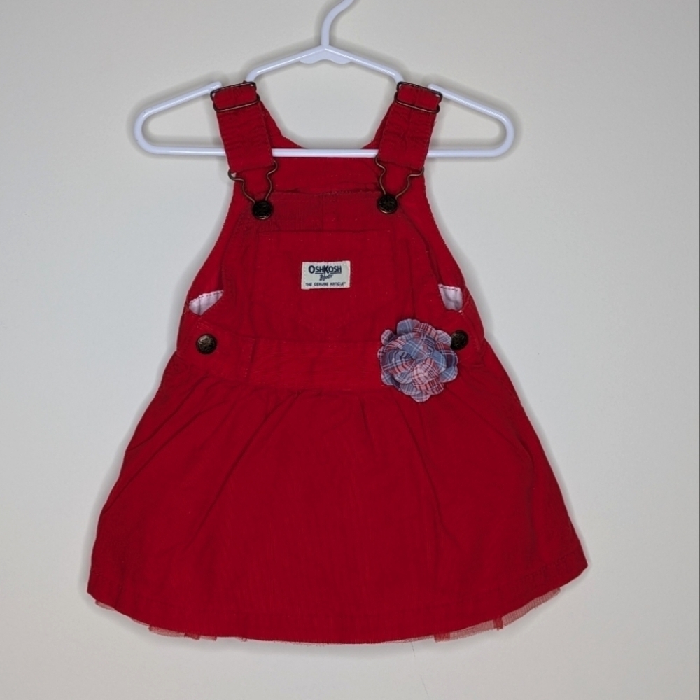 Oshkosh Red Jumper Overall 9m